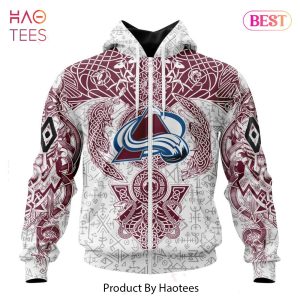 BEST NHL Colorado Avalanche Special Norse Viking Symbols 3D Hoodie