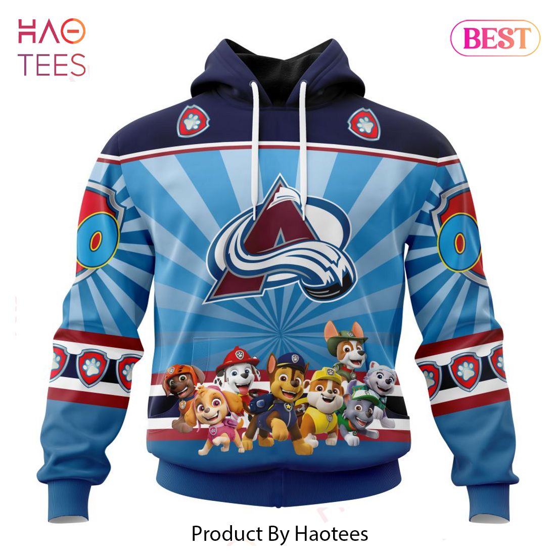 BEST NHL Colorado Avalanche Special Paw Patrol Kits 3D Hoodie