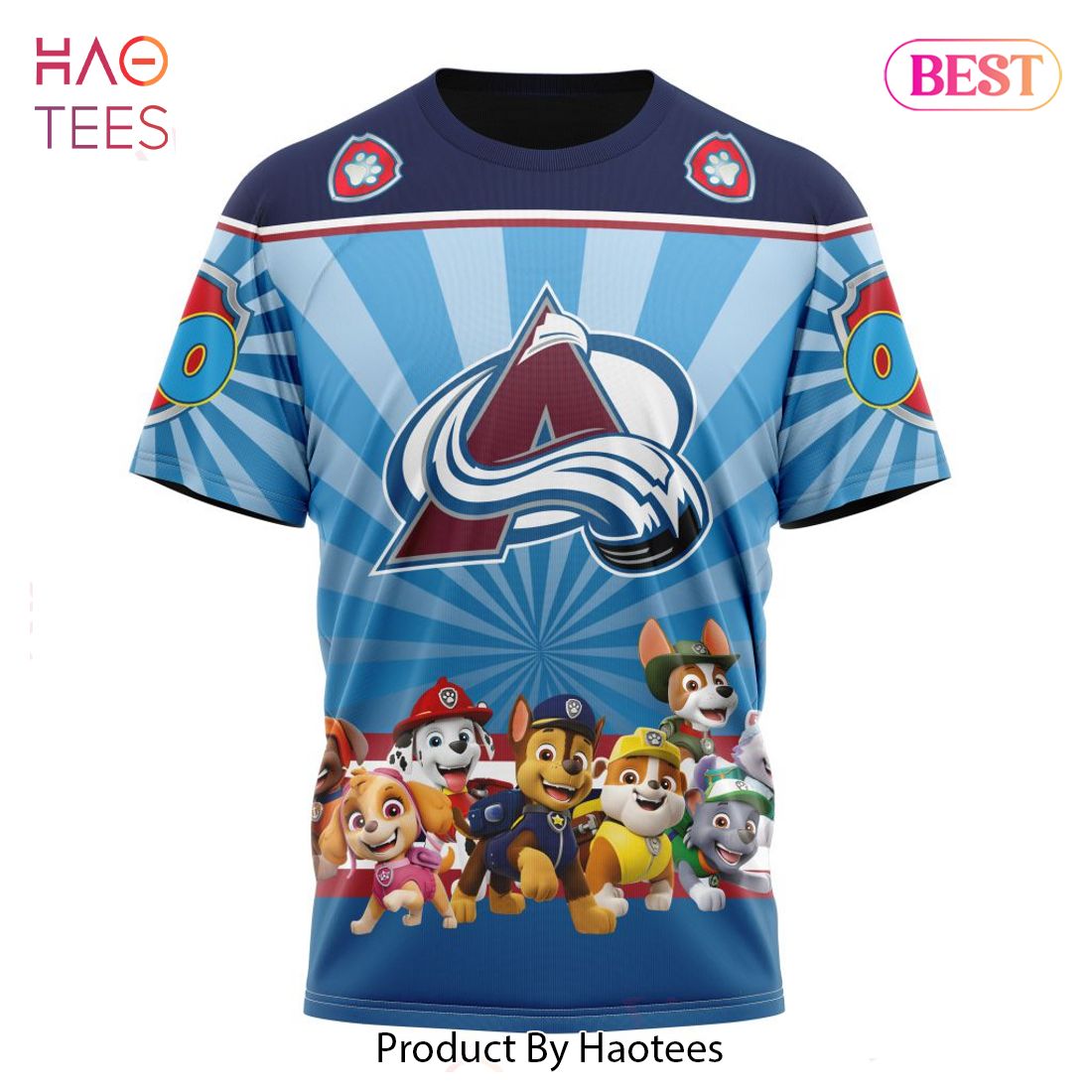 BEST NHL Colorado Avalanche Special Paw Patrol Kits 3D Hoodie BEST NHL Colorado Avalanche Special Paw Patrol Kits 3D Hoodie