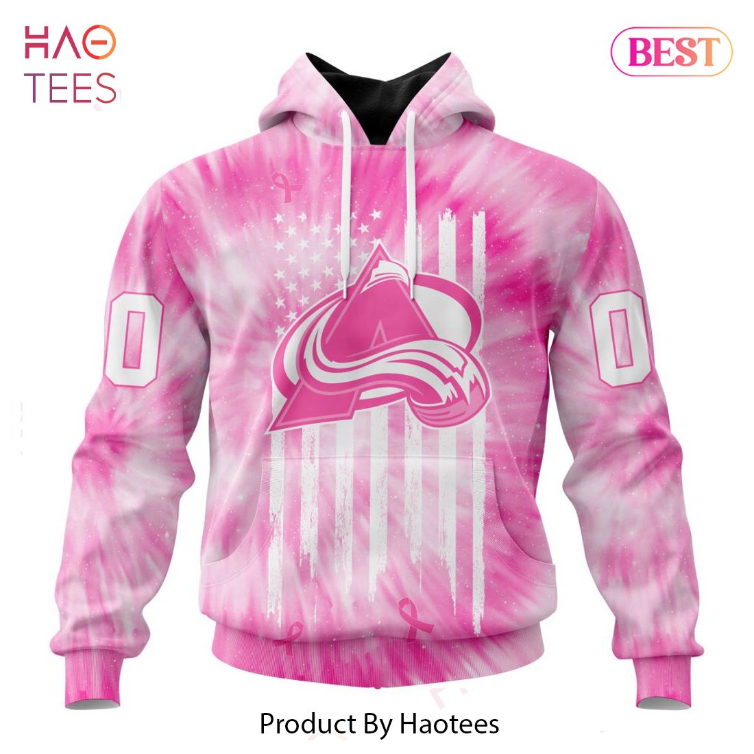 BEST NHL Colorado Avalanche Special Pink Tie-Dye 3D Hoodie