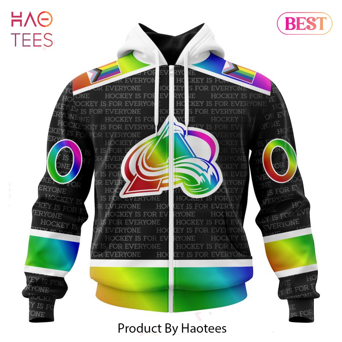 BEST NHL Colorado Avalanche Special Pride Design Hockey Is For Everyone 3D  Hoodie