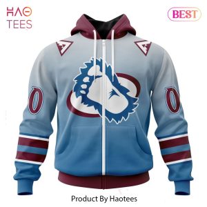 BEST NHL Colorado Avalanche Special Retro Gradient Design 3D Hoodie