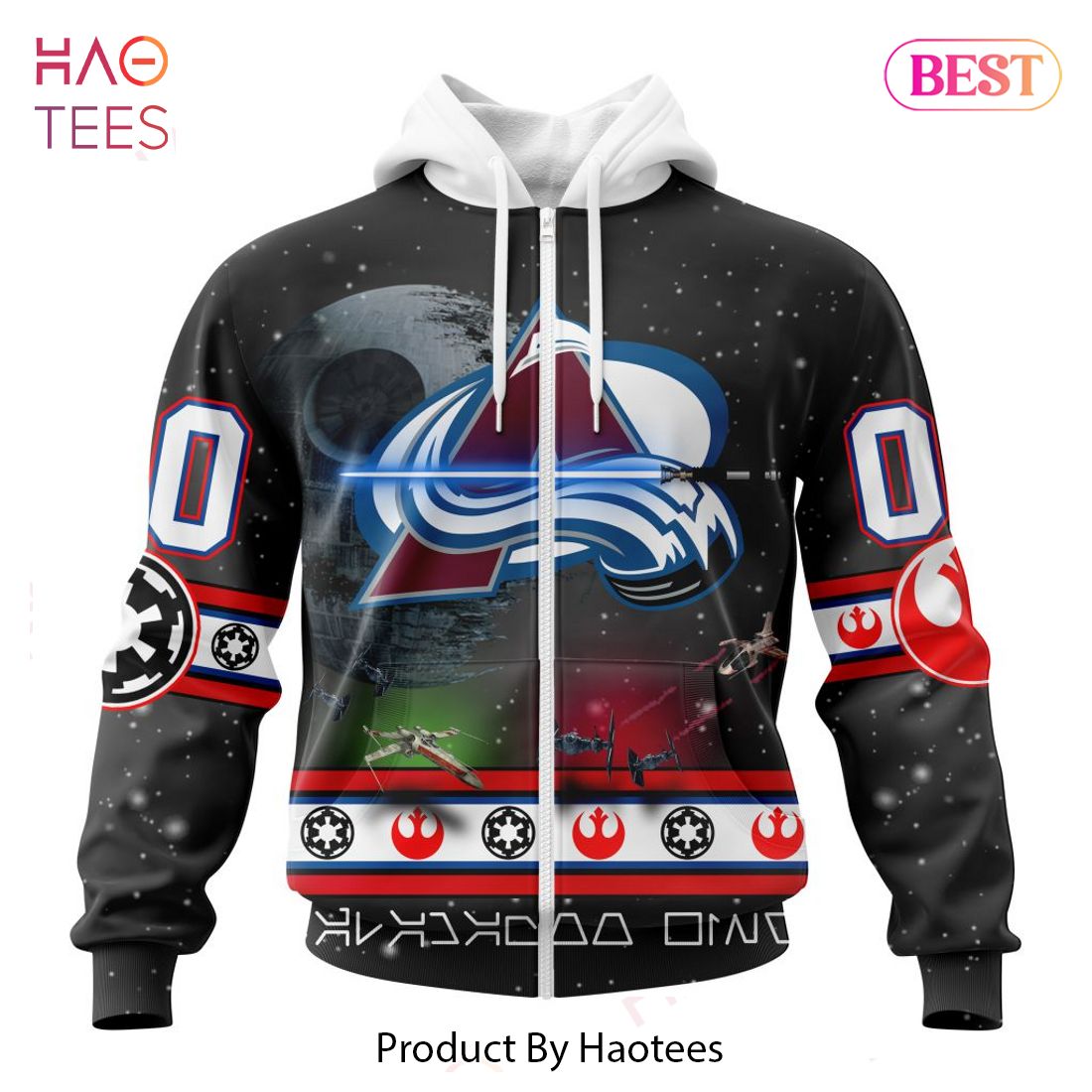 BEST NHL Colorado Avalanche Special Star Wars Design 3D Hoodie BEST NHL Colorado Avalanche Special Star Wars Design 3D Hoodie