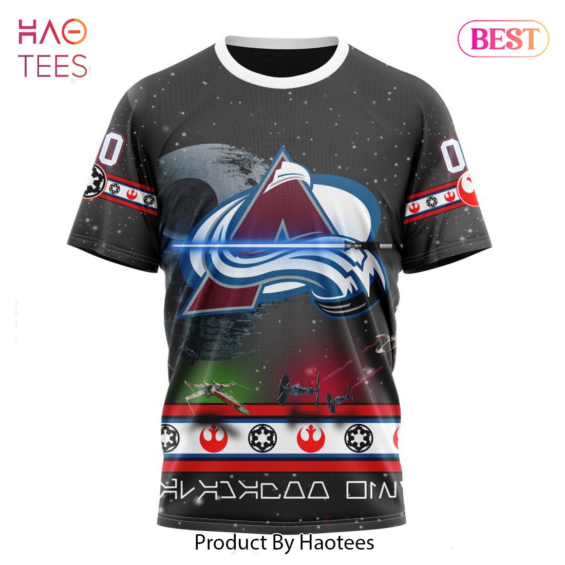 BEST NHL Colorado Avalanche Special Star Wars Design 3D Hoodie BEST NHL Colorado Avalanche Special Star Wars Design 3D Hoodie
