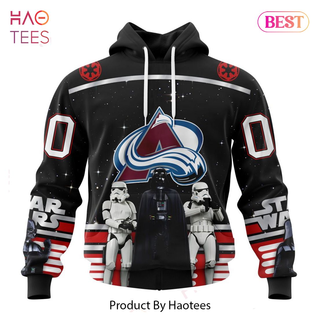 BEST NHL Colorado Avalanche Special Star Wars Design May The 4th Be With You 3D Hoodie