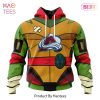 BEST NHL Colorado Avalanche Special Teenage Mutant Ninja Turtles Design 3D Hoodie