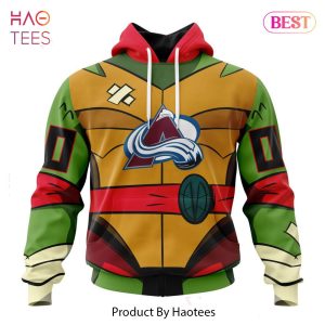 BEST NHL Colorado Avalanche Special Teenage Mutant Ninja Turtles Design 3D Hoodie