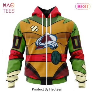 BEST NHL Colorado Avalanche Special Teenage Mutant Ninja Turtles Design 3D Hoodie