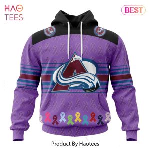 BEST NHL Colorado Avalanche Specialized Design Fights Cancer 3D Hoodie
