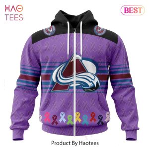 BEST NHL Colorado Avalanche Specialized Design Fights Cancer 3D Hoodie