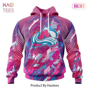 BEST NHL Colorado Avalanche Specialized Design I Pink I Can! Fearless Again Breast Cancer 3D Hoodie