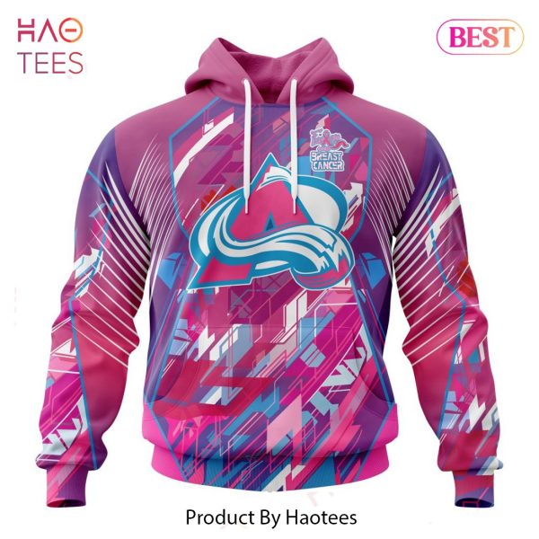 BEST NHL Colorado Avalanche Specialized Design I Pink I Can! Fearless Again Breast Cancer 3D Hoodie