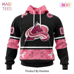 BEST NHL Colorado Avalanche Specialized Design In Classic Style With Paisley! IN OCTOBER WE WEAR PINK BREAST CANCER 3D Hoodie
