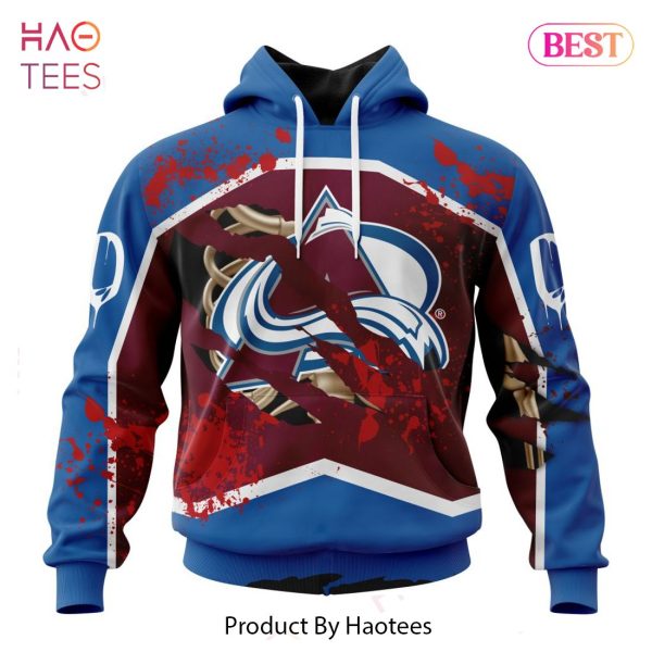 BEST NHL Colorado Avalanche Specialized Design Jersey With Your Ribs For Halloween 3D Hoodie