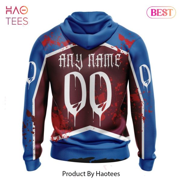 BEST NHL Colorado Avalanche Specialized Design Jersey With Your Ribs For Halloween 3D Hoodie