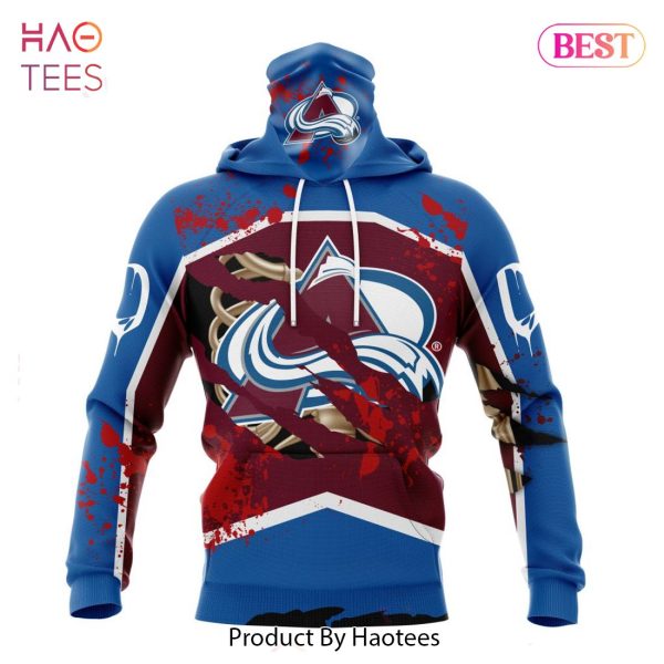 BEST NHL Colorado Avalanche Specialized Design Jersey With Your Ribs For Halloween 3D Hoodie