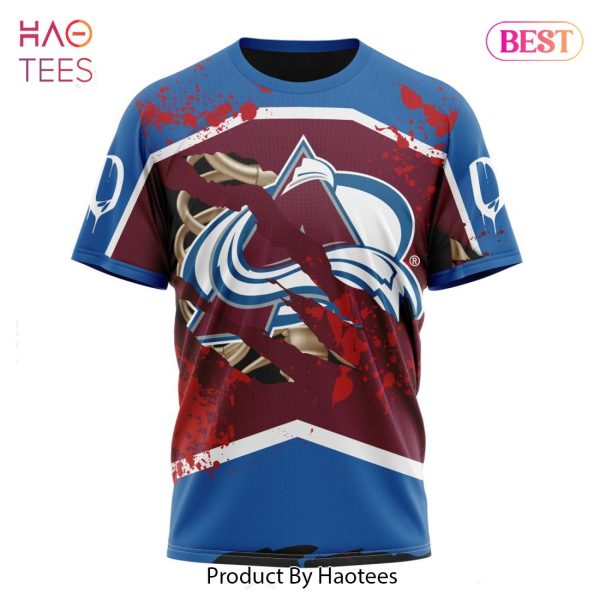 BEST NHL Colorado Avalanche Specialized Design Jersey With Your Ribs For Halloween 3D Hoodie