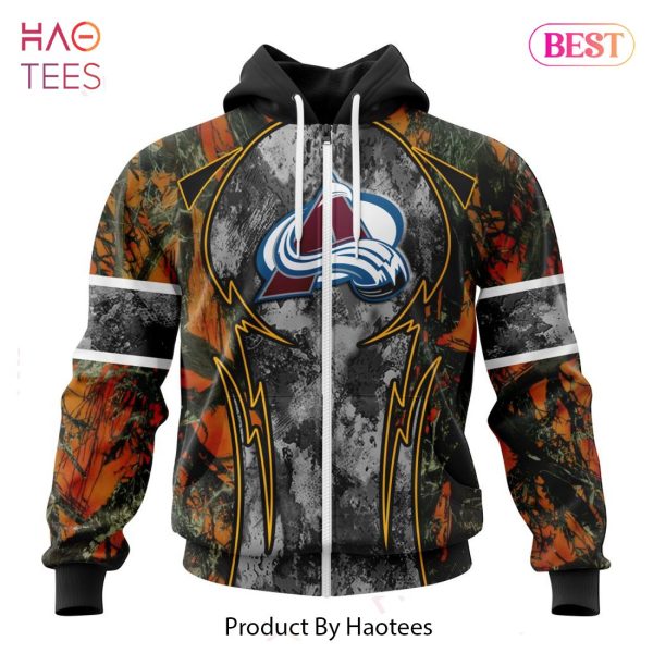 BEST NHL Colorado Avalanche Specialized Design Wih Camo Concepts For Hungting In Forest 3D Hoodie
