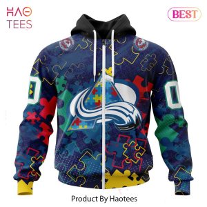 BEST NHL Colorado Avalanche Specialized Fearless Aganst Autism 3D Hoodie