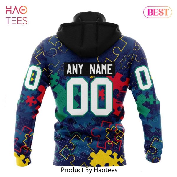 BEST NHL Colorado Avalanche Specialized Fearless Aganst Autism 3D Hoodie
