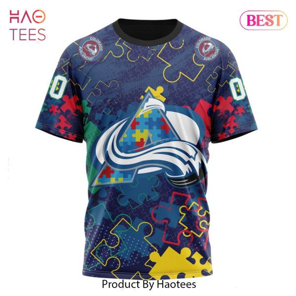 BEST NHL Colorado Avalanche Specialized Fearless Aganst Autism 3D Hoodie