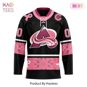 BEST NHL Colorado Avalanche Specialized Hockey Jersey In Classic Style With Paisley! IN OCTOBER WE WEAR PINK BREAST CANCER 3D Hoodie