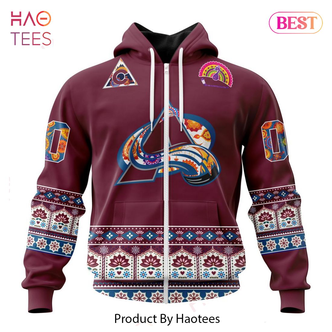BEST NHL Colorado Avalanche Specialized Jersey Hockey For All Diwali Festival 3D Hoodie BEST NHL Colorado Avalanche Specialized Jersey Hockey For All Diwali Festival 3D Hoodie