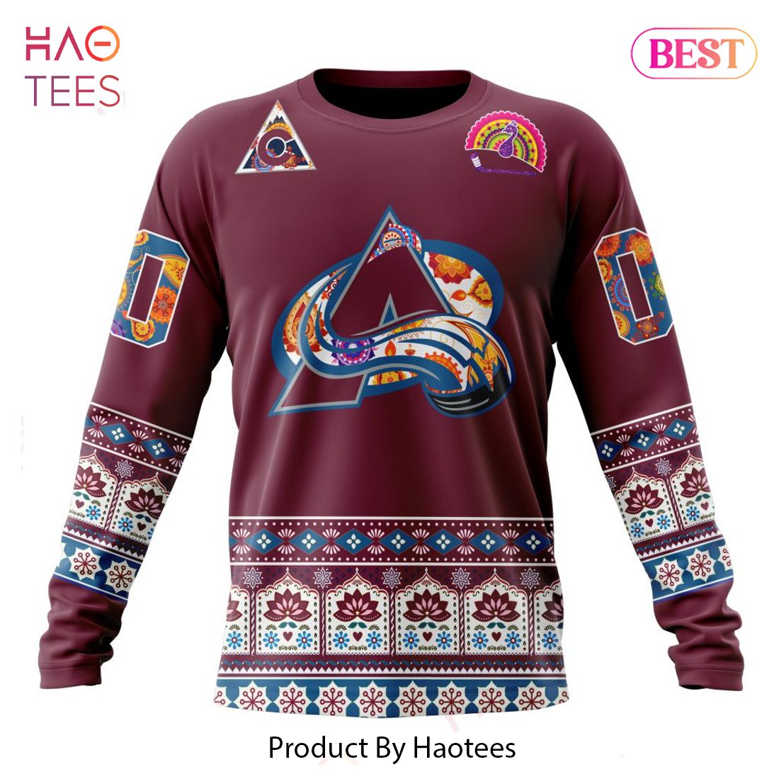 BEST NHL Colorado Avalanche Specialized Jersey Hockey For All Diwali Festival 3D Hoodie BEST NHL Colorado Avalanche Specialized Jersey Hockey For All Diwali Festival 3D Hoodie