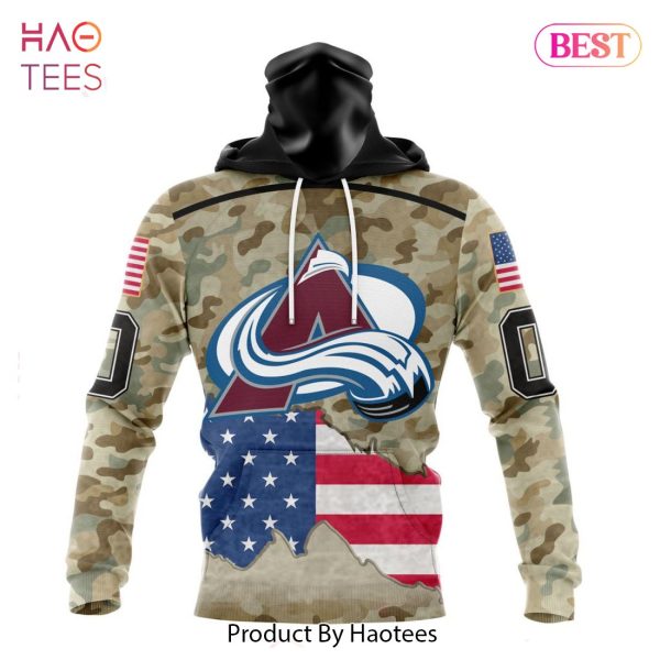 BEST NHL Colorado Avalanche Specialized Kits For United State With Camo Color 3D Hoodie