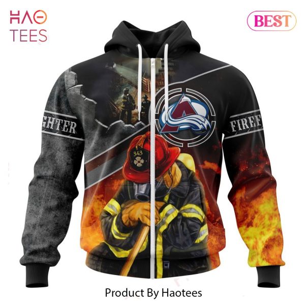 BEST NHL Colorado Avalanche Specialized Kits To Honor FireFighter In Patriot Day We Will Never Forget 3D Hoodie