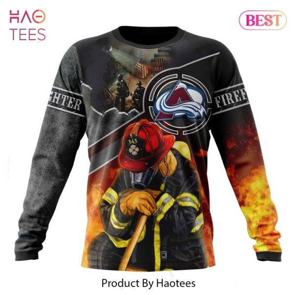 BEST NHL Colorado Avalanche Specialized Kits To Honor FireFighter In Patriot Day We Will Never Forget 3D Hoodie