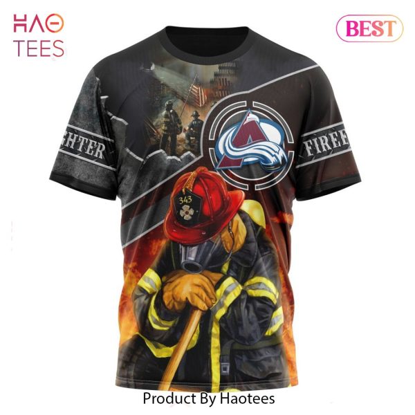 BEST NHL Colorado Avalanche Specialized Kits To Honor FireFighter In Patriot Day We Will Never Forget 3D Hoodie