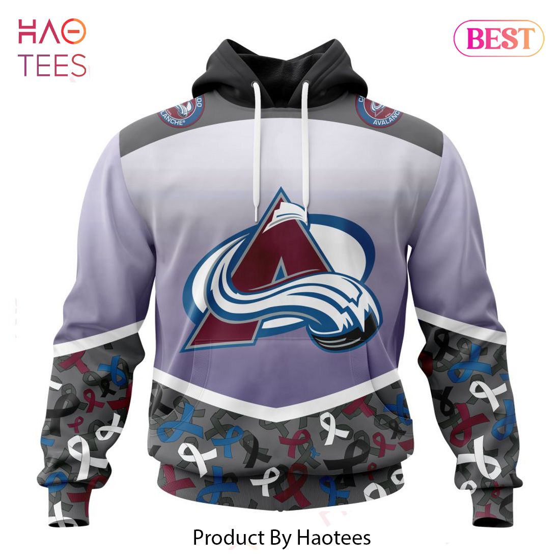 BEST NHL Colorado Avalanche Specialized Sport Fights Again All Cancer 3D Hoodie