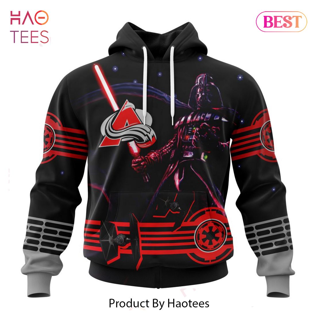 BEST NHL Colorado Avalanche Specialized Starwar Darth Vader Version Jersey 3D Hoodie