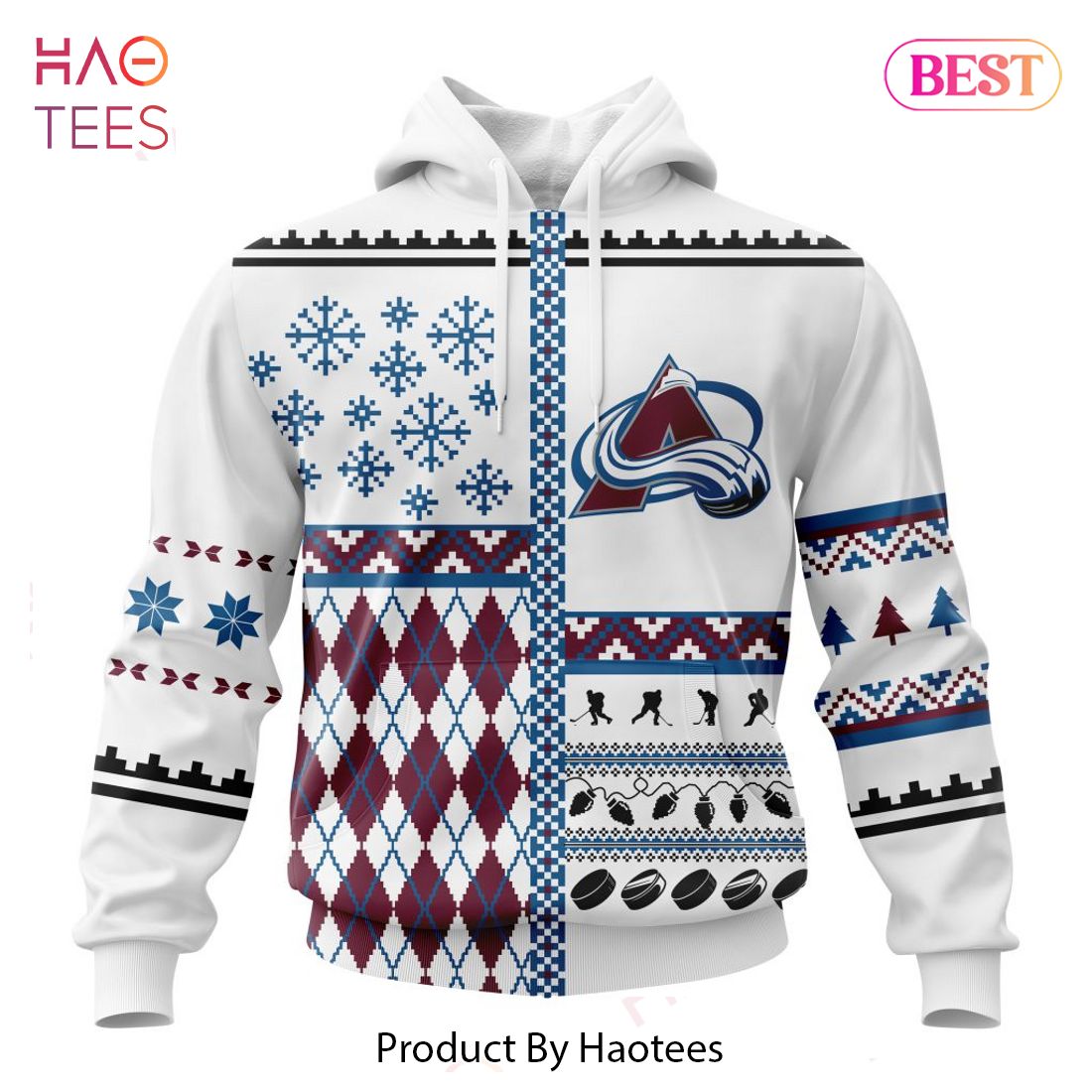 BEST NHL Colorado Avalanche Specialized Unisex Christmas Is Coming V01 3D Hoodie