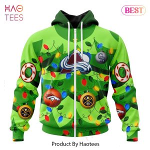 BEST NHL Colorado Avalanche Specialized Unisex Kits With Unisex Kits With Christmass Tree Color And City’s Sport Teams 3D Hoodie