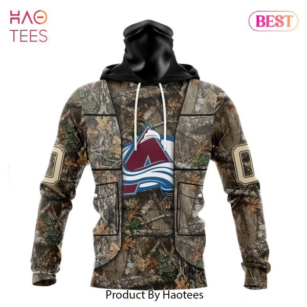 BEST NHL Colorado Avalanche Specialized Unisex Vest Kits With Realtree Camo 3D Hoodie