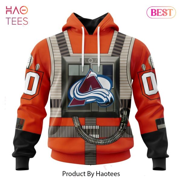 BEST NHL Colorado Avalanche Star Wars Rebel Pilot Design 3D Hoodie