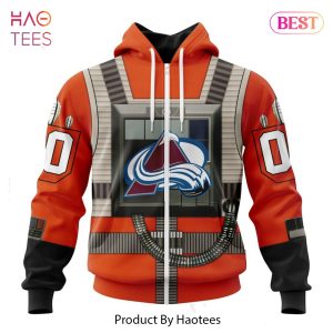 BEST NHL Colorado Avalanche Star Wars Rebel Pilot Design 3D Hoodie