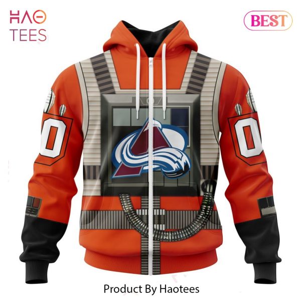 BEST NHL Colorado Avalanche Star Wars Rebel Pilot Design 3D Hoodie