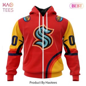 BEST NHL Seattle Kraken Special ALL-Star Game Design With Florida Sunset 3D Hoodie