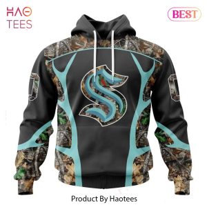 BEST NHL Seattle Kraken Special Camo Hunting Design V2302 3D Hoodie BEST NHL Seattle Kraken Special Camo Hunting Design V2302 3D Hoodie