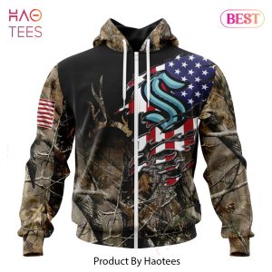 BEST NHL Seattle Kraken Special Camo Realtree Hunting 3D Hoodie