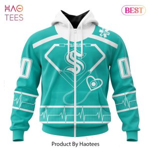 BEST NHL Seattle Kraken Special Design Honoring Healthcare Heroes 3D Hoodie