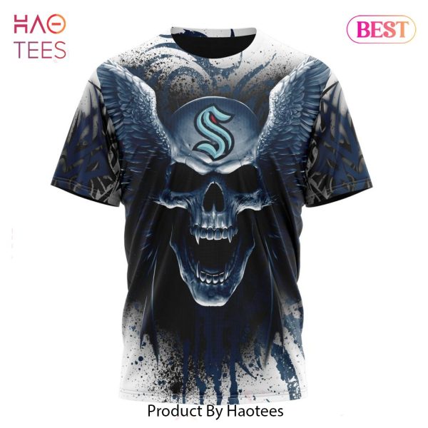 BEST NHL Seattle Kraken Special Kits With Skull Art 3D Hoodie
