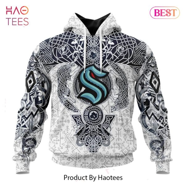 BEST NHL Seattle Kraken Special Norse Viking Symbols 3D Hoodie