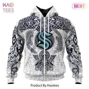 BEST NHL Seattle Kraken Special Norse Viking Symbols 3D Hoodie