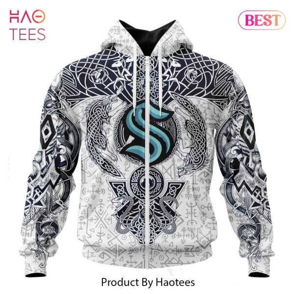 BEST NHL Seattle Kraken Special Norse Viking Symbols 3D Hoodie