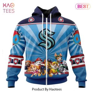 BEST NHL Seattle Kraken Special Paw Patrol Kits 3D Hoodie