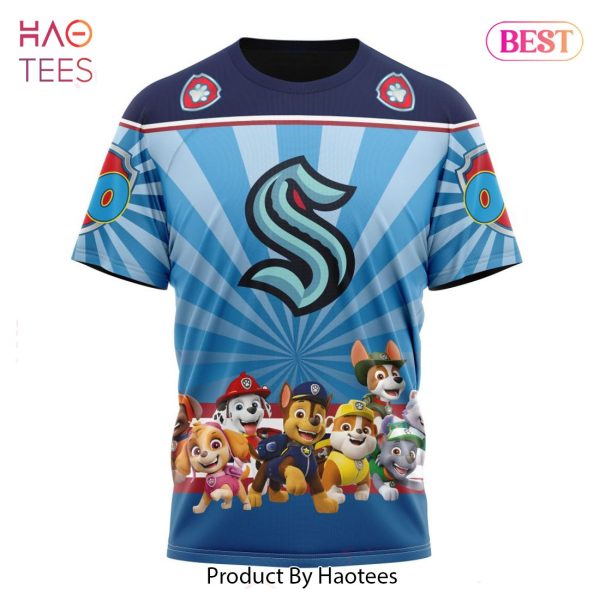 BEST NHL Seattle Kraken Special Paw Patrol Kits 3D Hoodie